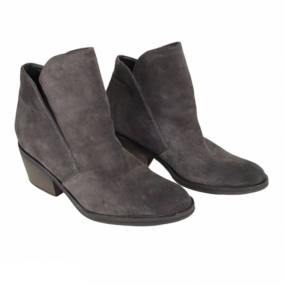 DOLCE VITA Teague Suede Ankle Booties Anthracite